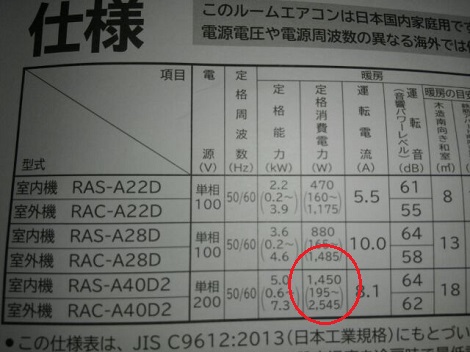 エアコン 暖房 電気代