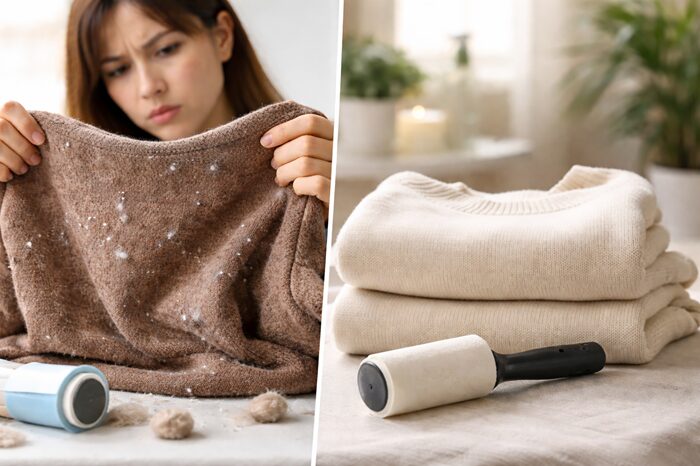 服 毛玉 みっともない