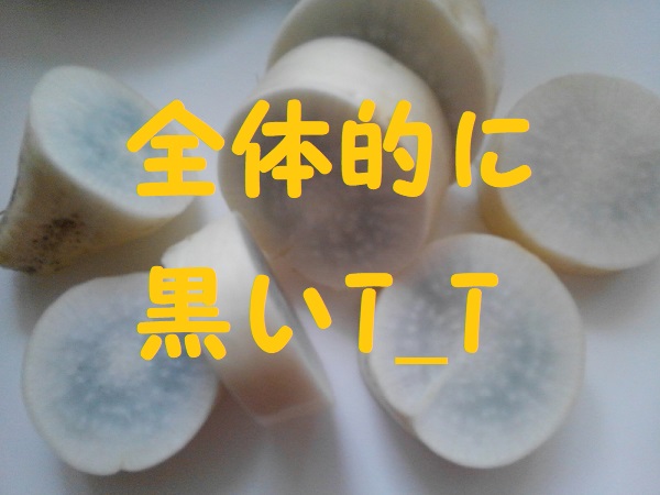 大根 黒い カビ