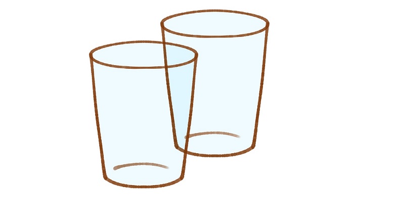 新品 グラス 白いくもり