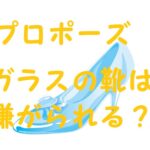 プロポーズ ガラスの靴 いらない