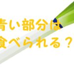 長ネギ 青い部分 食べられる