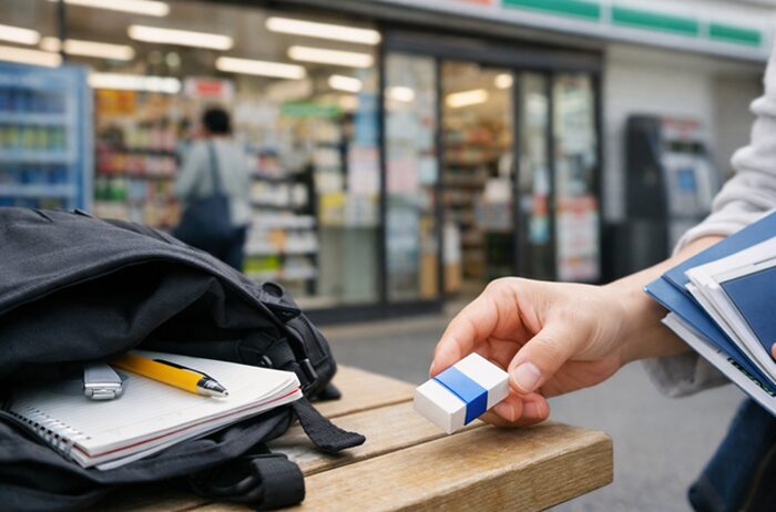 コンビニ 消しゴム