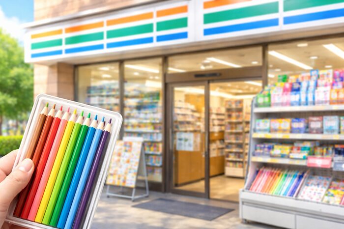 コンビニ 色鉛筆