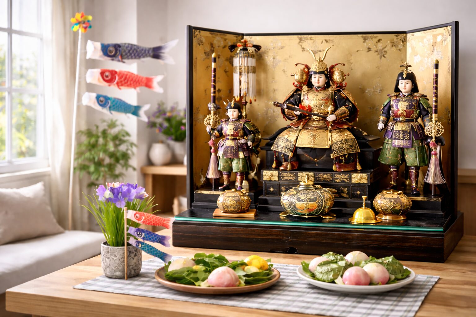 子供の日に飾っている五月人形