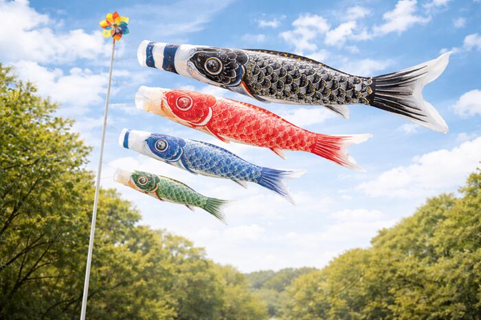 子供の日の大きなこいのぼり